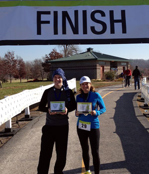 2012 St. Jude Give Thanks Walk - Saint Louis, MO - male and female first-place runners