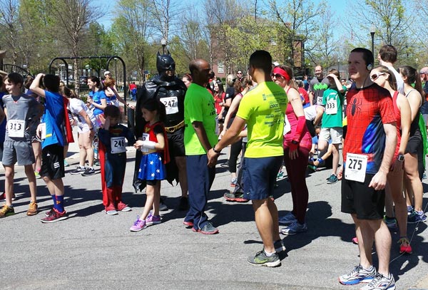 2016 NCAC Superheroes race - pre-race start