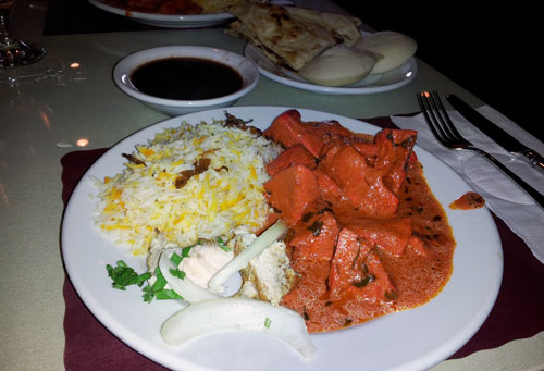 Sitar Indian Restaurant - Durham, NC - my lunch