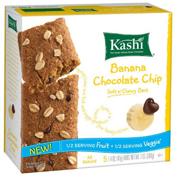 Kashi Banana Chocolate Chip Soft n' Chewy Bar box