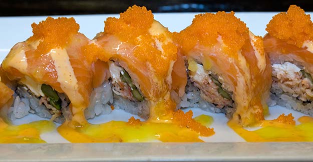 Salmon Killer roll at J Sushi in St. Louis, MO