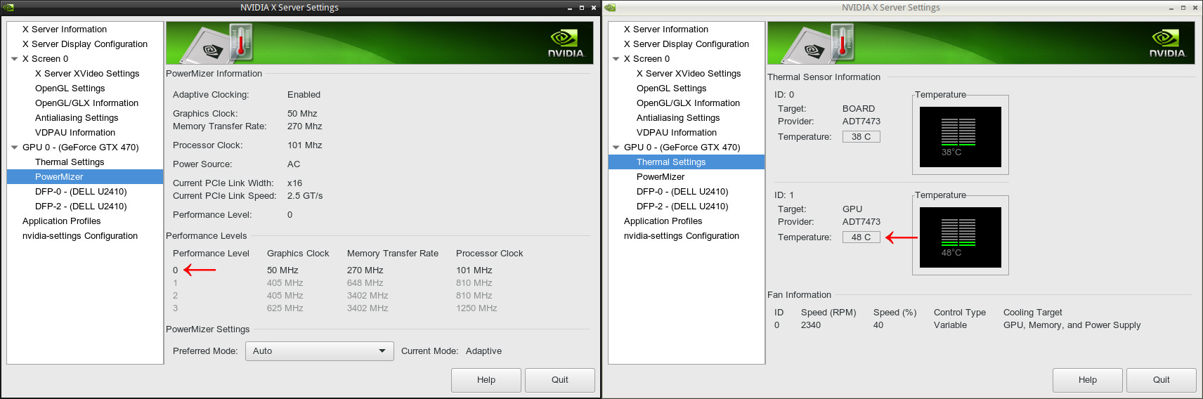 nvidia settings power management mode