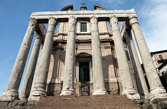 The Roman Forum - Temple of Antoninus and Faustino