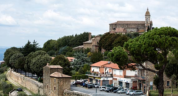 Montalcino in Tuscany, Italy - view of the town