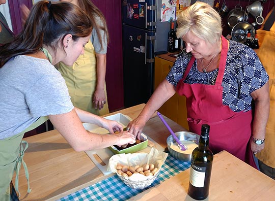 Making Tiramisu at Cook Eat Italian cooking class in Florence