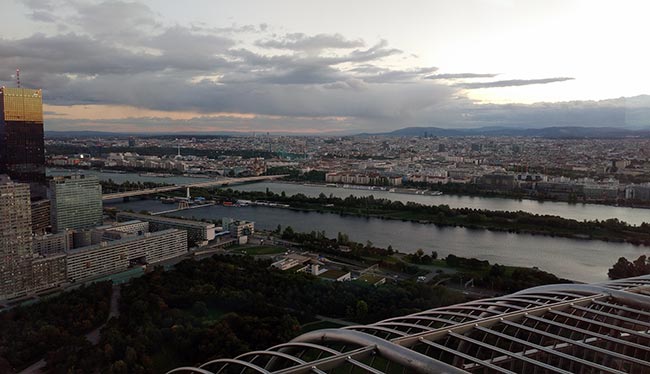 Vienna - View from the Danube Tower