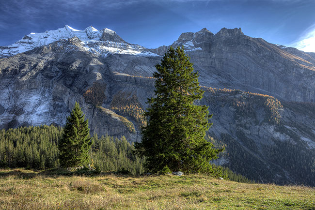 Another view to the south from the summit of Lake Oeschinen