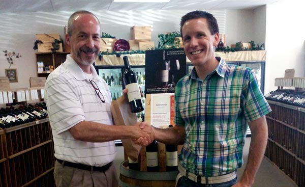 Mike Ward on Wine and Zach - first sale of Syncopation Rhythmic Red Blend